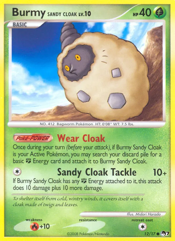 Burmy Sandy Cloak POP Serie 7 12/17