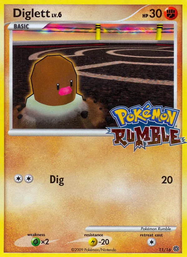 Diglett Pokémon Rumble 11/16