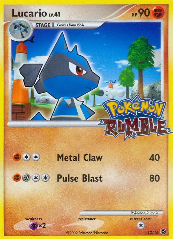 Lucario Pokémon Rumble 12/16