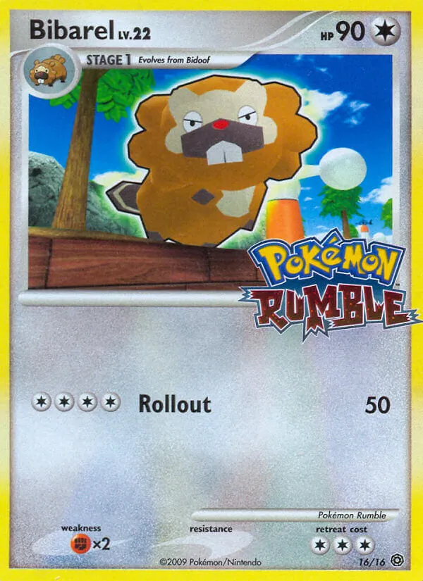 Bibarel Pokémon Rumble 16/16