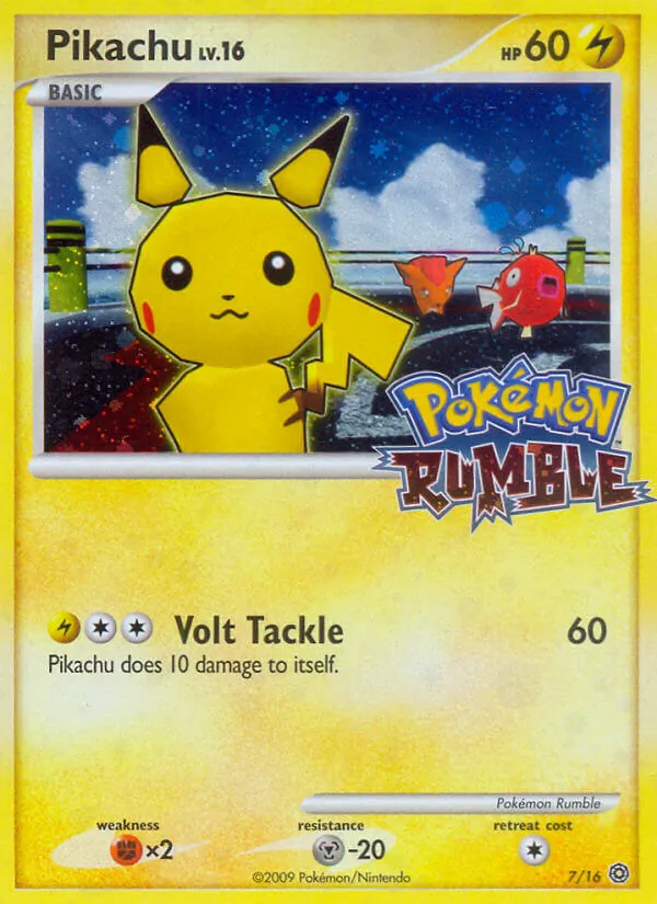 Pikachu Pokémon Rumble 7/16