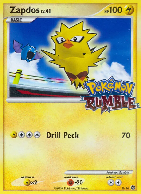 Zapdos Pokémon Rumble 8/16