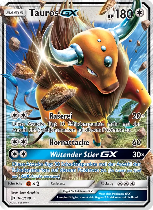 Tauros GX Sonne & Mond 100/149