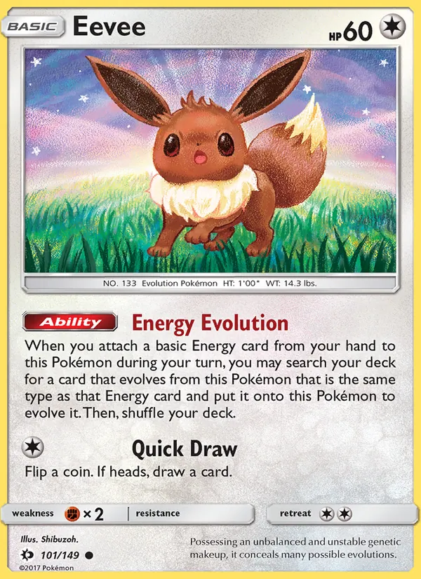 Eevee Sun & Moon 101/149