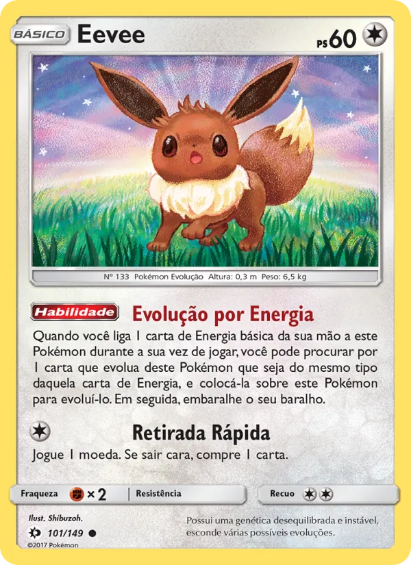 Eevee Sol e Lua 101/149