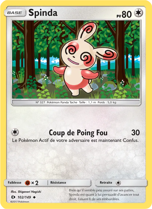 Spinda Soleil et Lune 102/149