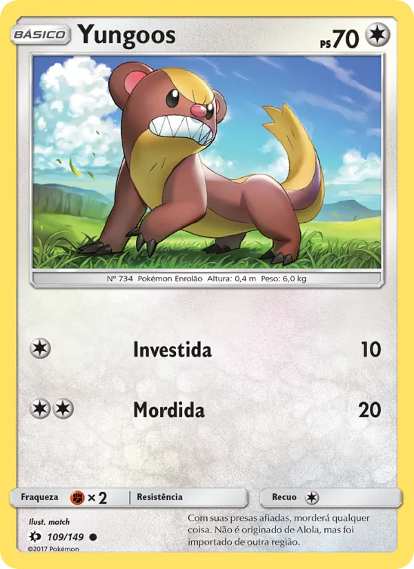 Yungoos Sol e Lua 109/149