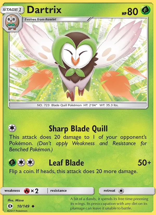 Dartrix Sun & Moon 10/149