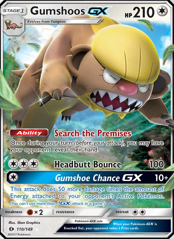 Gumshoos GX Sun & Moon 110/149