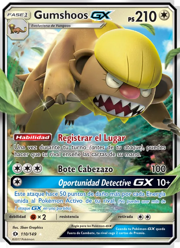 Gumshoos GX Sol y Luna 110/149
