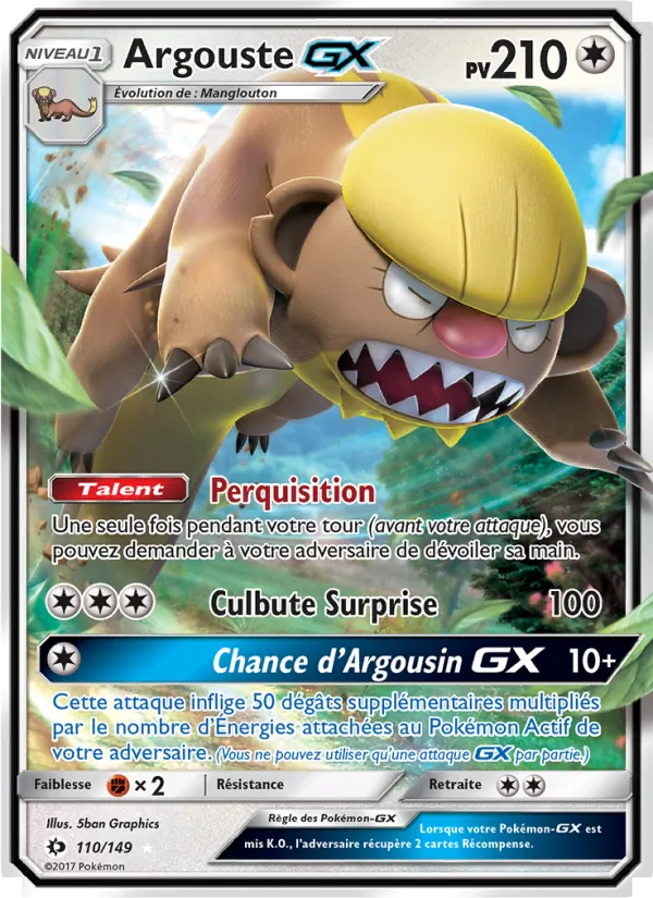 Argouste GX Soleil et Lune 110/149