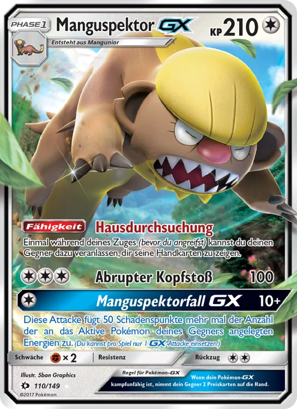 Manguspektor GX Sonne & Mond 110/149