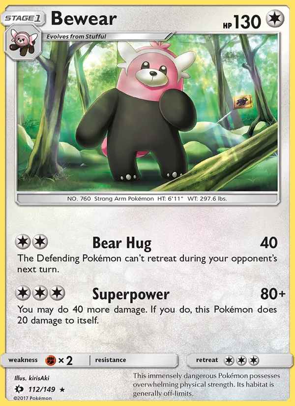 Bewear Sun & Moon 112/149