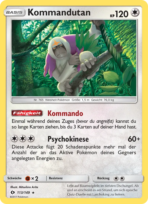 Kommandutan Sonne & Mond 113/149