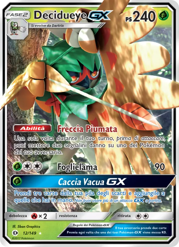 Decidueye GX Sole e Luna 12/149