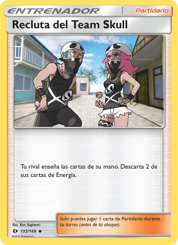Recluta del Team Skull Sol y Luna 133/149