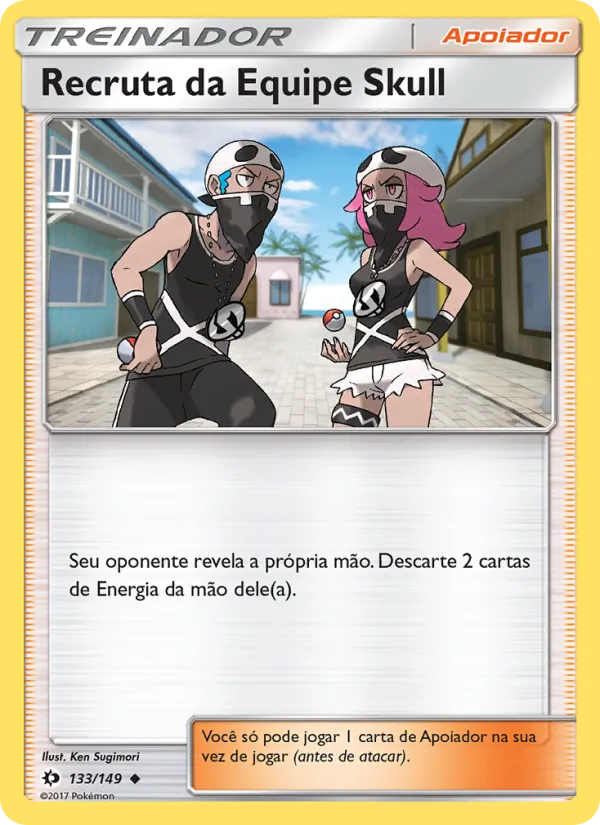 Recruta da Equipe Skull Sol e Lua 133/149