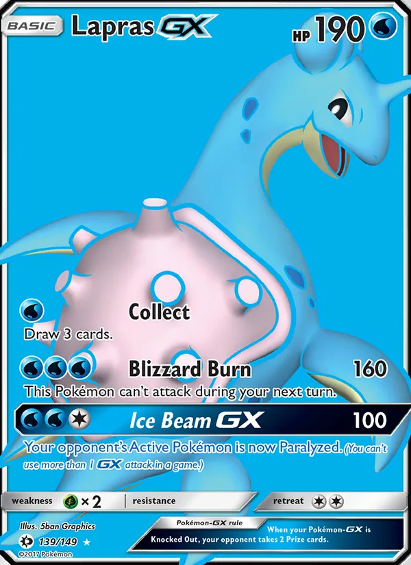 Lapras GX Sun & Moon 139/149