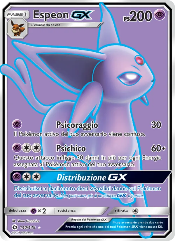 Espeon GX Sole e Luna 140/149