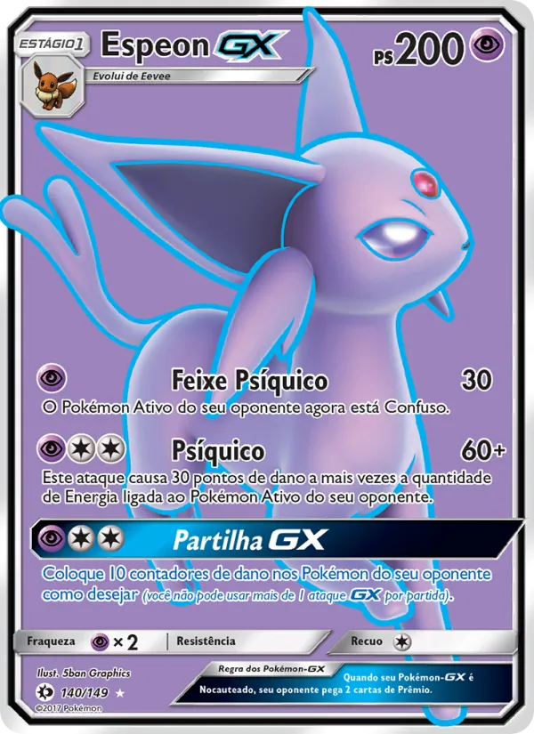Espeon GX Sol e Lua 140/149