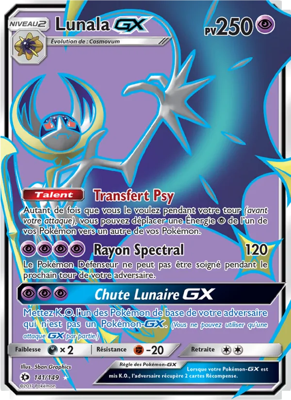 Lunala GX Soleil et Lune 141/149