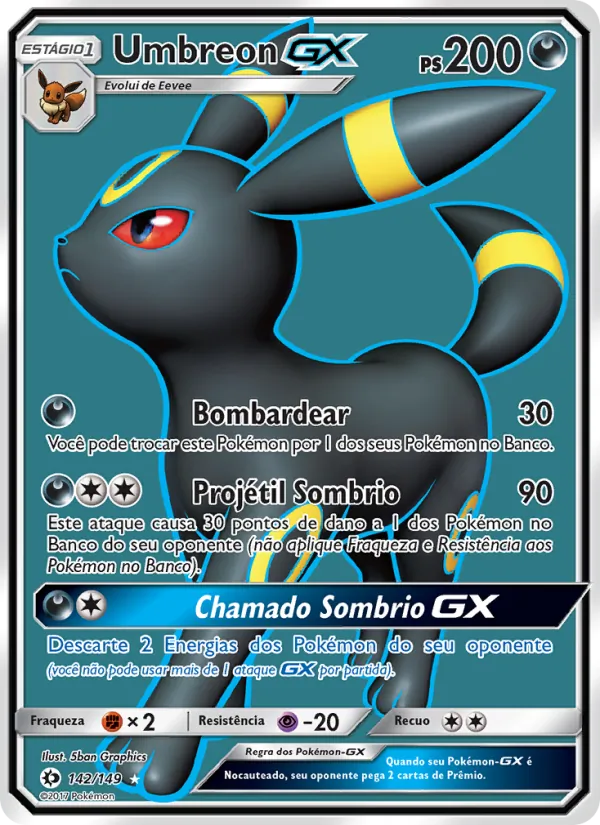 Umbreon GX Sol e Lua 142/149
