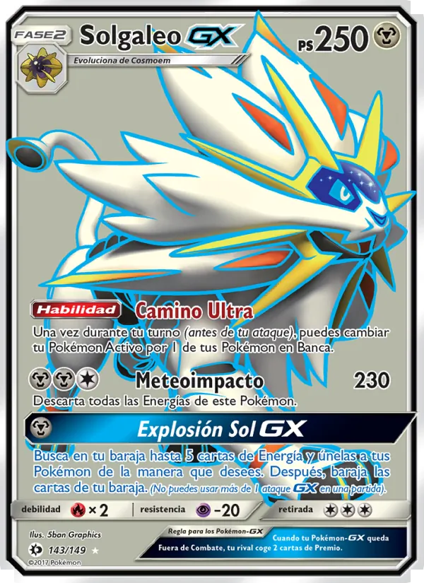 Solgaleo GX Sol y Luna 143/149