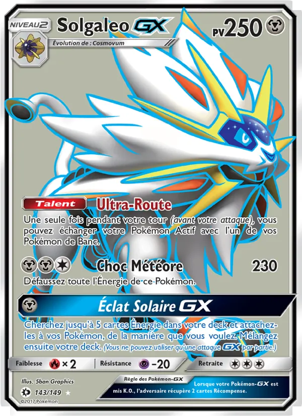 Solgaleo GX Soleil et Lune 143/149