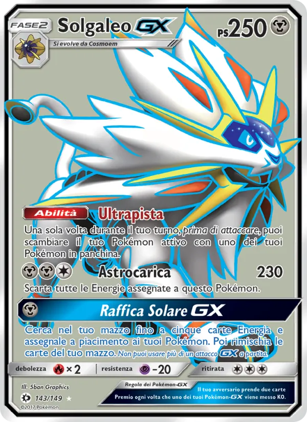 Solgaleo GX Sole e Luna 143/149