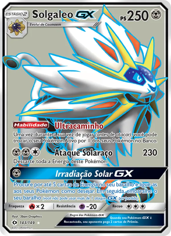 Solgaleo GX Sol e Lua 143/149