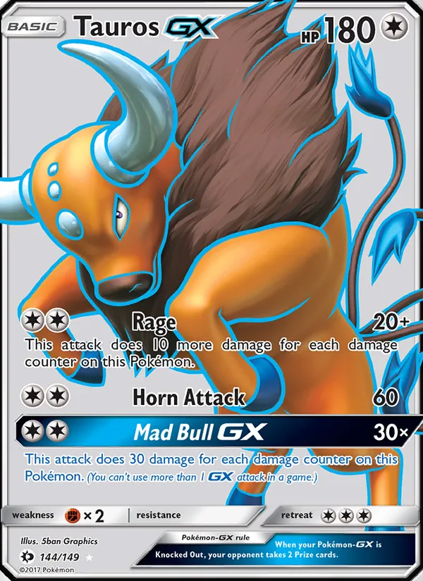 Tauros GX Sun & Moon 144/149