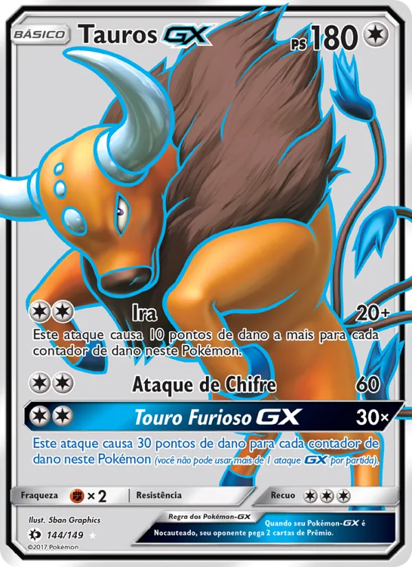 Tauros GX Sol e Lua 144/149