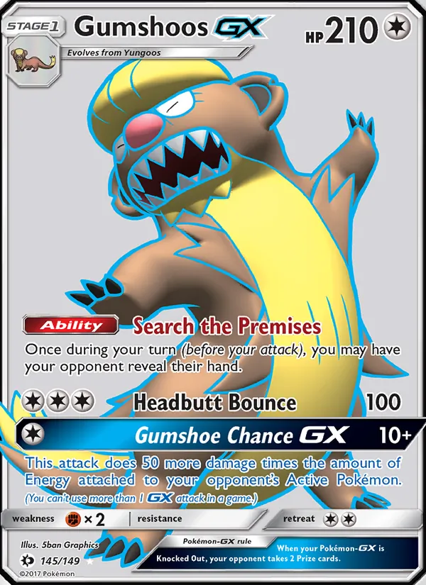 Gumshoos GX Sun & Moon 145/149