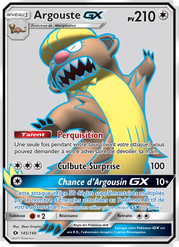 Argouste GX Soleil et Lune 145/149