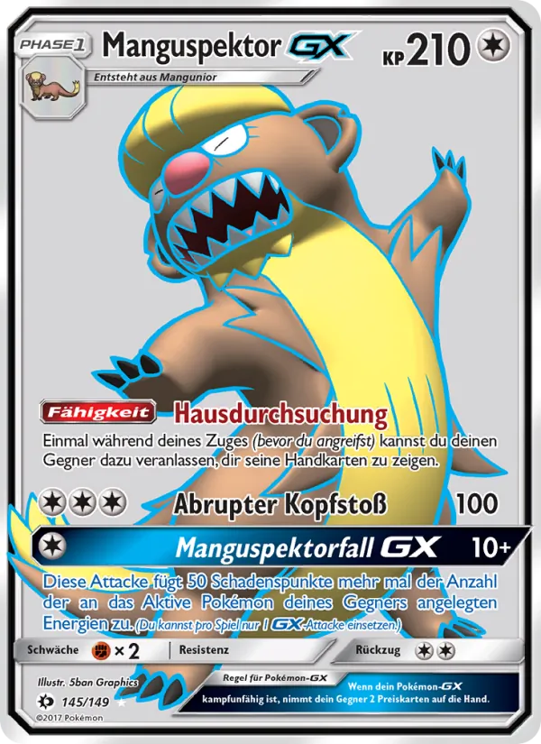 Manguspektor GX Sonne & Mond 145/149