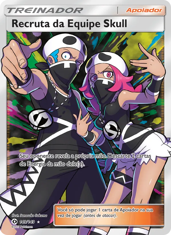 Recruta da Equipe Skull Sol e Lua 149/149