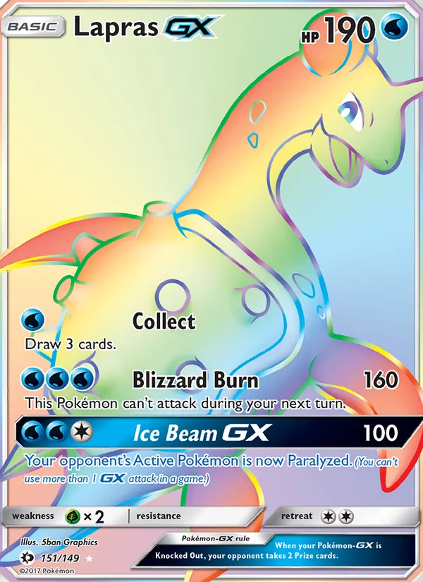 Lapras GX Sun & Moon 151/149