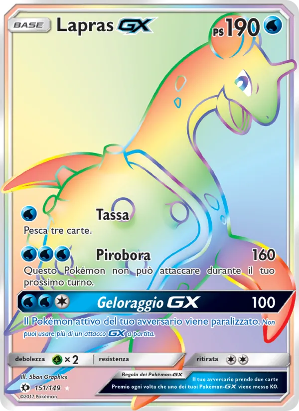 Lapras GX Sole e Luna 151/149