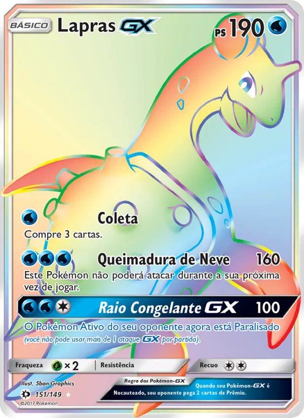 Lapras GX Sol e Lua 151/149