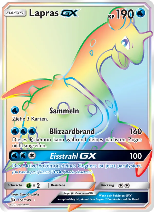 Lapras GX Sonne & Mond 151/149