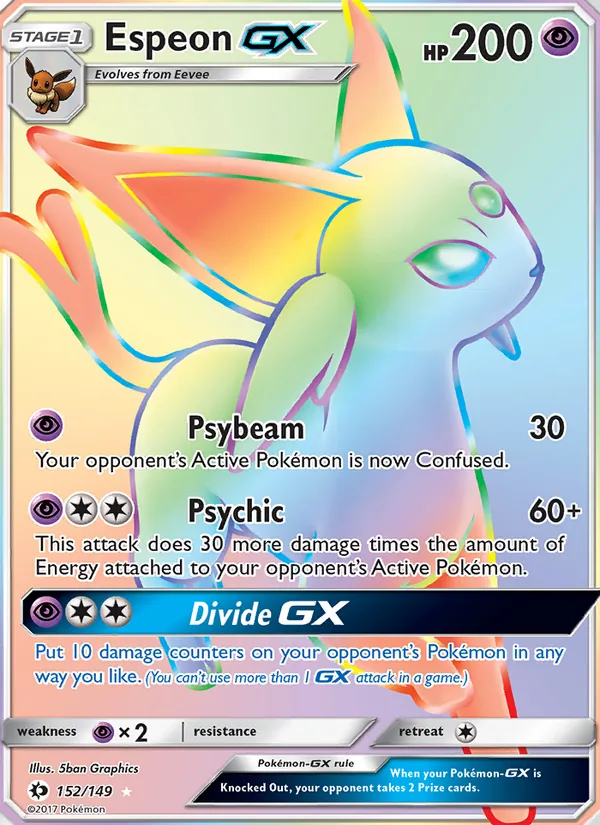 Espeon GX Sun & Moon 152/149