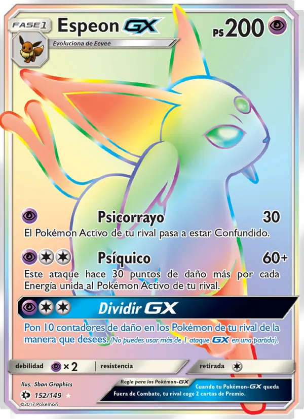 Espeon GX Sol y Luna 152/149