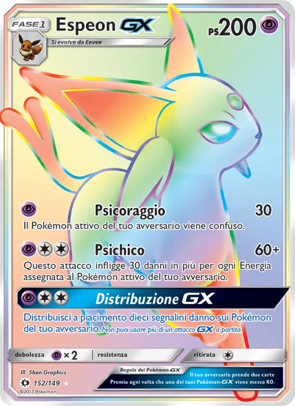 Espeon GX Sole e Luna 152/149