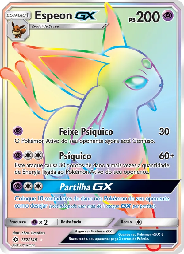 Espeon GX Sol e Lua 152/149