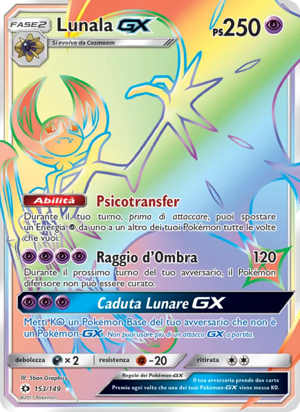 Lunala GX Sole e Luna 153/149
