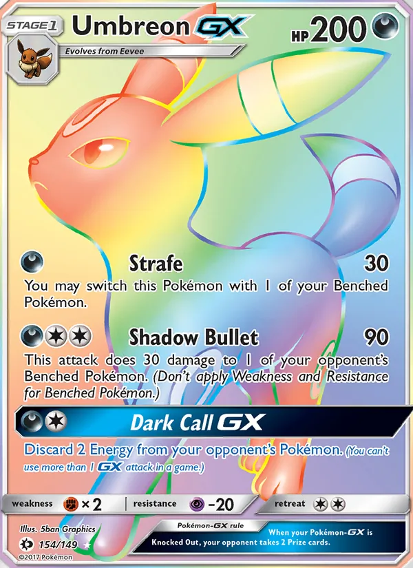 Umbreon GX Sun & Moon 154/149