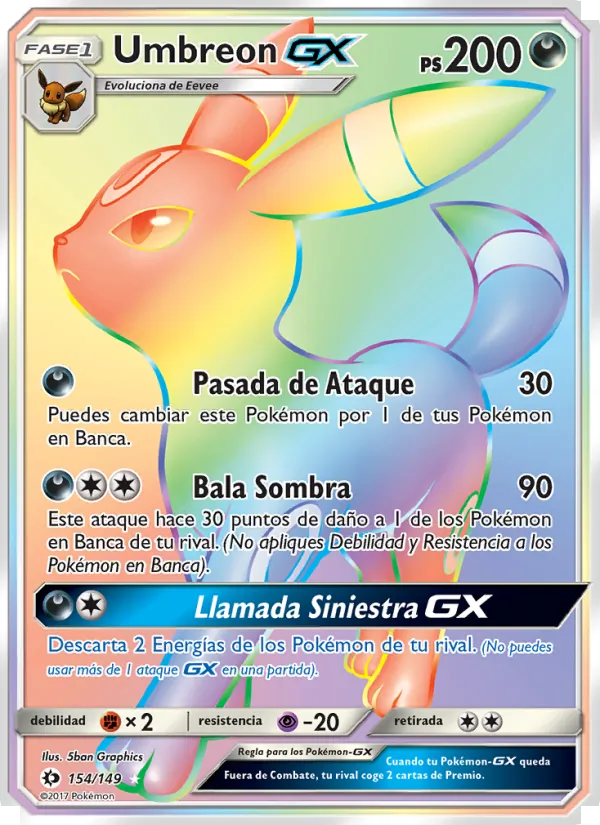 Umbreon GX Sol y Luna 154/149