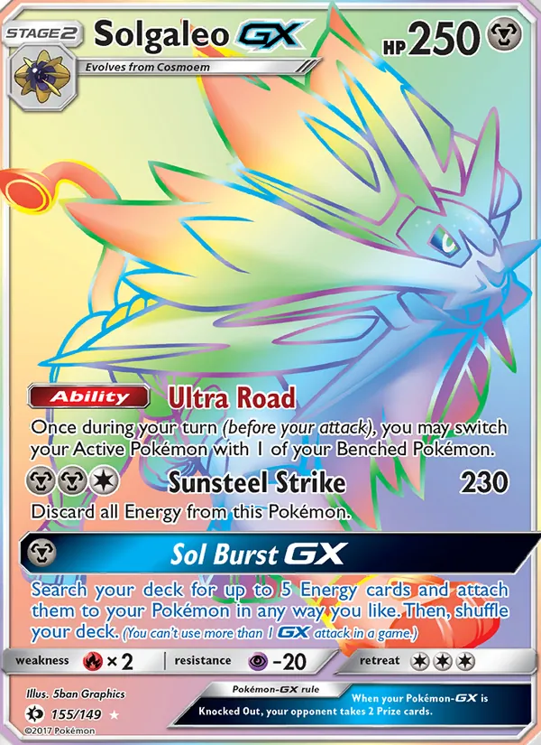 Solgaleo GX Sun & Moon 155/149