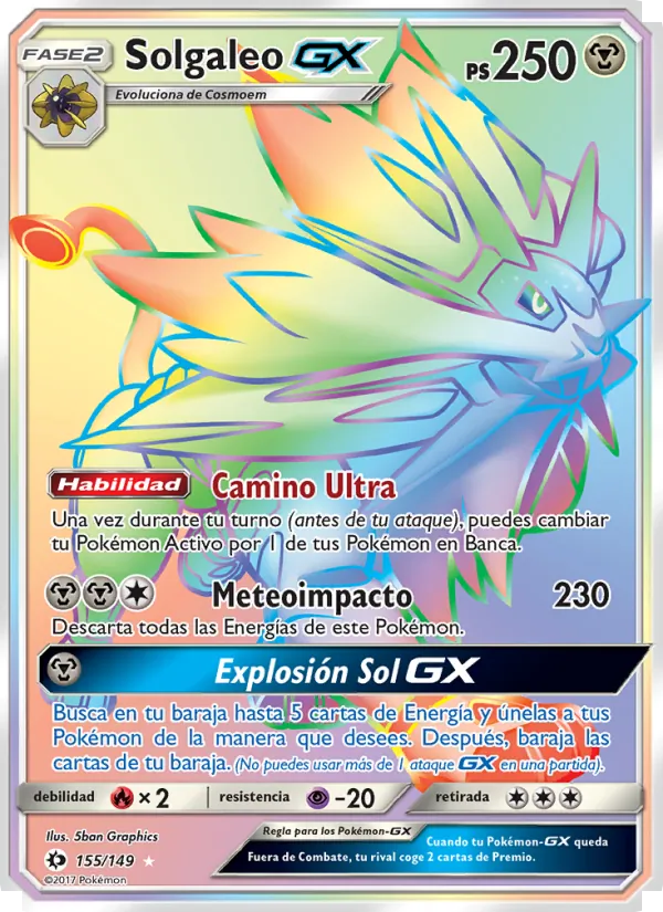 Solgaleo GX Sol y Luna 155/149