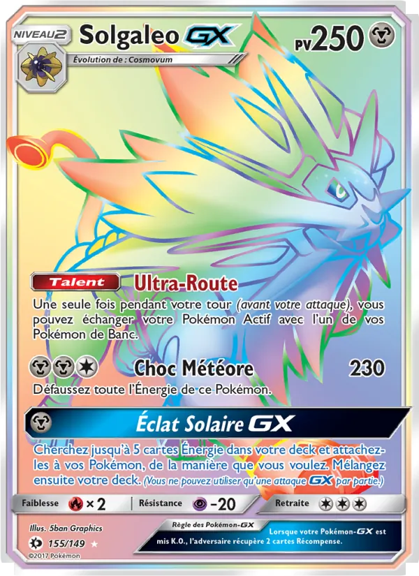 Solgaleo GX Soleil et Lune 155/149